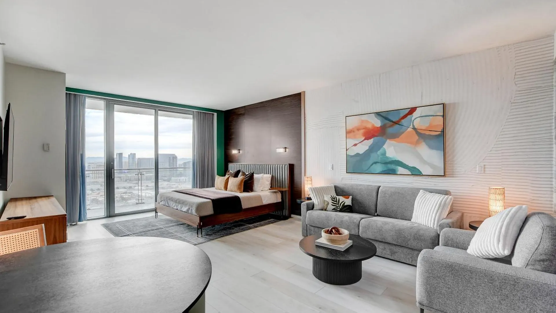Aparthotel Ava Suite 37Th Flr Strip View Balcony Palms Place Las Vegas